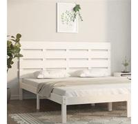 vidaXL Tête de lit en bois massif de pin blanc 180 x 3 x 80 cm