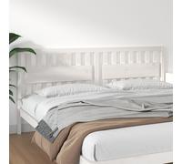 Tête de Lit Blanc 205,5x4x100 cm Bois Massif de Pin Meuble de Chambre vidaXL