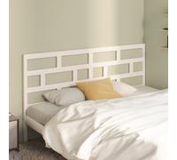 vidaXL Hoofdbord 186x4x100 cm massief grenenhout wit814210 Blanc G