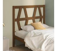 Vidaxl Tête De Lit Marron Miel 126x4x100 Cm Bois Massif De Pin Marron