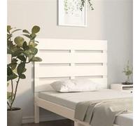 Tête de lit Blanc 90x3x80 cm Bois massif de pin blanc G