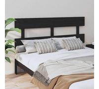 vidaXL Tête de lit Noir 93,5x3x81 cm Bois massif de pin