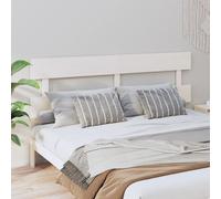 vidaXL Hoofdbord 93,5x3x81 cm massief grenenhout wit819051 Blanc G