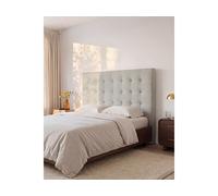 Vente-unique - Tête de lit capitonnée - 140 cm - Tissu - Beige - Francesco