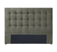 Tête de lit capitonnée 140 cm - Tissu - Vert Olive - FRANCESCO
