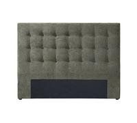 Tête de lit capitonnée 140 cm - Tissu - Vert Olive - FRANCESCO
