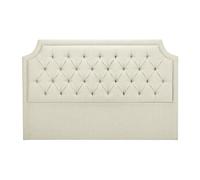 Vente-unique - Tête de lit capitonnée 150 cm - Tissu - Beige - JOHENE