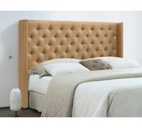 Tête de lit capitonnée 170 cm - Tissu - Beige - MASSIMO II