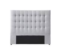 Vente-unique - Tête de lit capitonnée 180 cm - Tissu - Gris Clair - Francesco