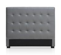 Tête de Lit Capitonnée "Amor" 140cm Gris