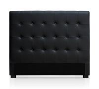 Tête de Lit Capitonnée "Amor" 140cm Noir