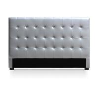 Tête de Lit Capitonnée "Amor" 180cm Argent