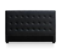 Tête de Lit Capitonnée "Amor" 180cm Noir