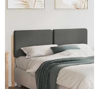 vidaXL Tête de lit capitonnée Marron et gris clair 140 cm Pin massif