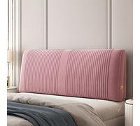Tête de lit capitonnée capitonnée pour lit king size - Tête de lit à fixation murale avec grand oreiller - Tête de lit double pour chambre à coucher - Tête de lit non incluse - 180 cm