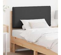 Tête de lit capitonnée Gris Naturel et foncé en pin Massif 90 cm, rembourrée Confortable, Design Moderne épuré pour Chambre, Durable et Facile à Nettoyer