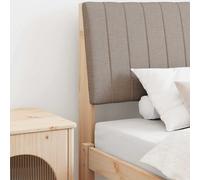 vidaXL Tête de lit capitonnée Noir 140 cm Pin massif