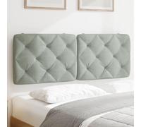 Tête de lit classique en tissu, coussin de tête de lit gris clair, 120 cm, avec motif matelassé élégant, s'adapte à tous les styles de décoration et ajoute de la tranquillité