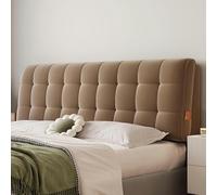 Tête de lit complète en faux cachemire doux - Grand traversin compensé et coussin lombaire pour lit de jour, housse amovible, support rembourré confortable, décoration de chambre moderne