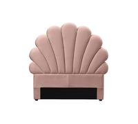 Tête de lit coquillage - 90 cm - Velours - Rose - MOANA