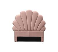 Tête de lit coquillage - 90 cm - Velours - Rose - MOANA