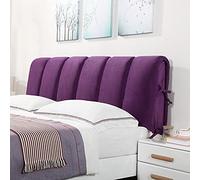 Tête de lit de qualité supérieure pour lit double lavable - Grands coussins épais pour protection contre les collisions - 120 x 60 cm - Idéal pour une décoration élégante de chambre à coucher - Violet