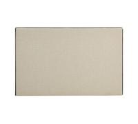 Tête de lit déhoussable 170 cm - Coton et lin - Beige et noir - CHESMA Noir, Beige