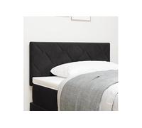 vidaXL Tête de lit design blocs de diamant moderne 90 cm noir velours mousse durable 42007224