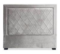Tête de lit Meghan 140cm Velours Argent