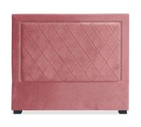 Tête de Lit Design en Velours "Sofia" 140cm Rose