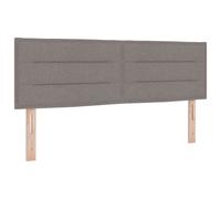 vidaXL Tête de lit Taupe 160 cm – Cuir synthétique rembourrée, réglable en hauteur, structure en pin