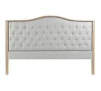Tête de lit DKD Home Decor Gris foncé Bois d'hévéa 160 x 10 x 120 cm
