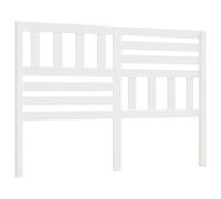 vidaXL Tête de Lit Tête de Lit Adulte Tête de Lit Double sur Pied Chambre à Coucher Maison Intérieur Blanc 166x4x100 cm Bois Massif de Pin