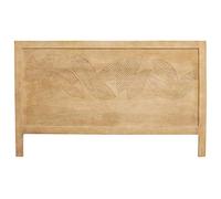 Tête de lit en bois manguier massif gravé L165 cm VIBES - L165xP3.5xH100