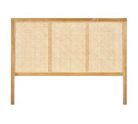 Tête de lit en bois massif avec cannage en rotin L. 160 cm - BRUNO Meubletmoi