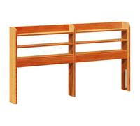 Tête de lit en bois pour lit, assemblage facile, convient aux tailles jumeau, double, grand lit, king size et super king size, 145 x 82 cm, finition marron, décoration de chambre élégante, durable et