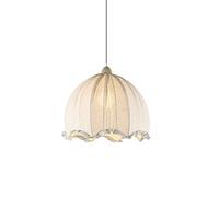 Tête De Lit en Coton Et Lin Lampe Suspendue Plafonnier Petite Lampe Suspendue Décoration Simple Tête E27 Lampe Suspendue Hauteur Réglable Abat-Jour en Tissu Style Nordique pour Salon Cuisine