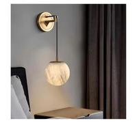 Tête de lit en marbre Naturel Espagnol pour Couloir, Cage d'escalier, Chambre à Coucher, Tout en cuivre, luminaire Mural, éclairage intérieur, décoration