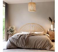 Tête de lit en rotin arrondie coloris naturel 160 cm - TL83001 - Naturel - Terre de Nuit