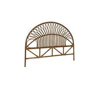 sweeek - Tête de lit en rotin foncé. L 160 x P3 x H130cm