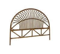 Tête de lit en rotin foncé. L 160 x P3 x H130cm