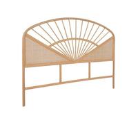Tête de lit en rotin naturel et cannage. bois clair. bohème. L142 x P3 x H115cm