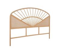 Tête de lit en rotin naturel et cannage. bois clair. bohème. L162 x P3 x H130cm