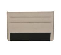 Tête de lit en tissu DAPHNE, compatible avec lits 140 et 160cm, Beige