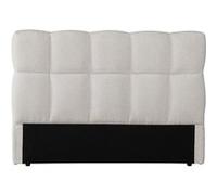 Habitat et Jardin – Tête de lit en tissu épais Style Bubble Alpe d'Huez 140 cm Beige