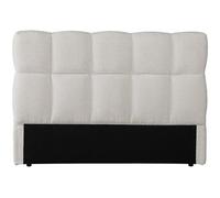 Habitat et Jardin – Tête de lit en tissu épais Bubble «Alpe d'Huez» – 160 cm – Beige