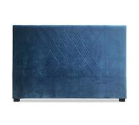 Tête de Lit en Velours "Jones" 160cm Bleu