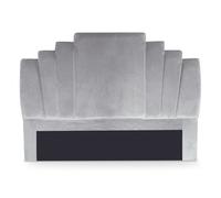 Tête de Lit en Velours "Renaya" 160cm Argent