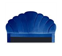 Menzzo Tête de lit Mermaid 180 cm Velours Bleu