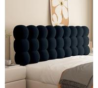 Tête de lit ergonomique en mousse haute densité avec base antidérapante pour la décoration de la chambre à coucher, support de dossier en polaire douce pour lire au lit